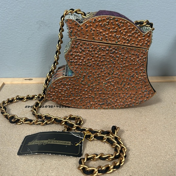 Mary Frances vintage Egyptian Crossbody Box Bag rare collectible - Picture 5 of 16